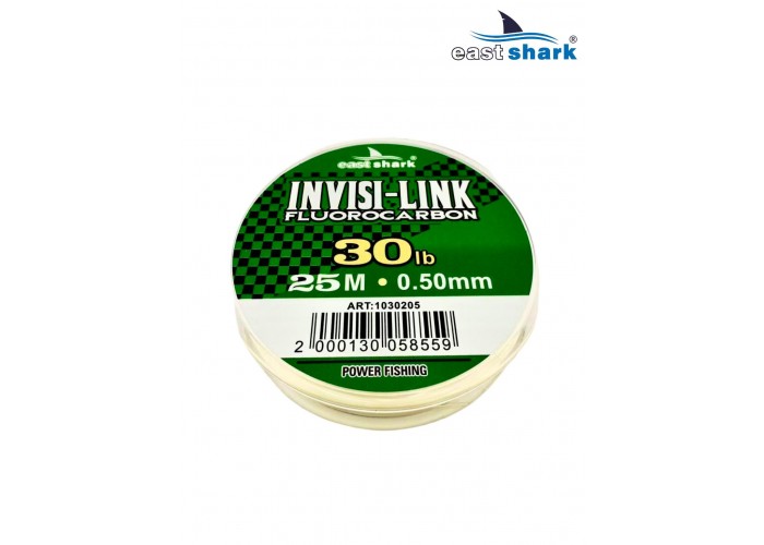 Леска Fluorocarbon EastShark INVISI-LINK 25м 0,50 мм