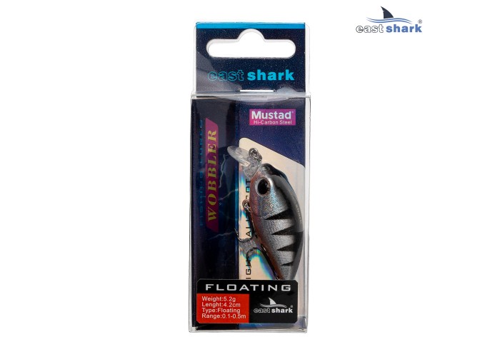 Воблер EastShark Chaby 4.2см. 5.2г. 0.1-0.5m Floating col.#006