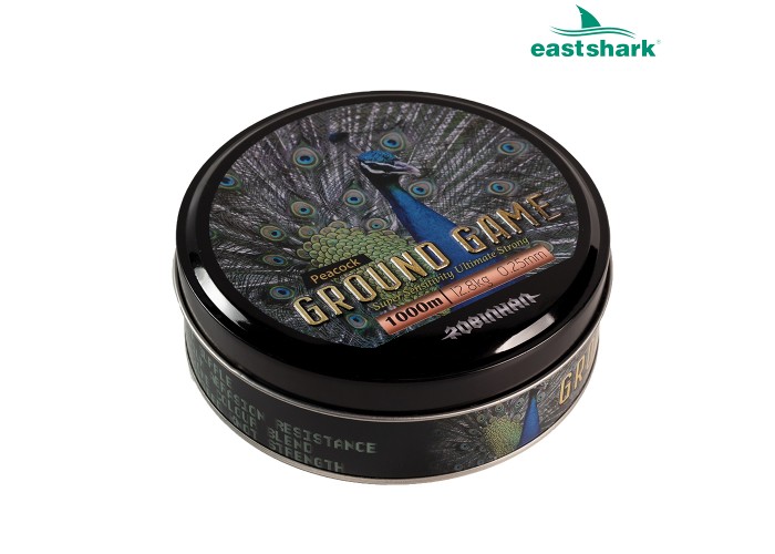 Леска Ground Game 1000 м 0,35 PEACOCK светло-зеленая