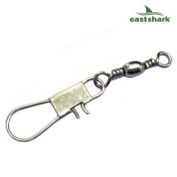 Вертлюг с карабином белый №4 (6шт)