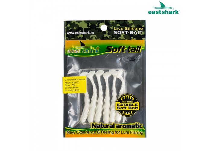 Силиконовая приманка ES3101 60 мм (6 шт/уп) color: YG