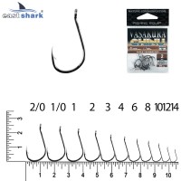 Крючки NEW EastShark Vasakura CHINU № 3 BL