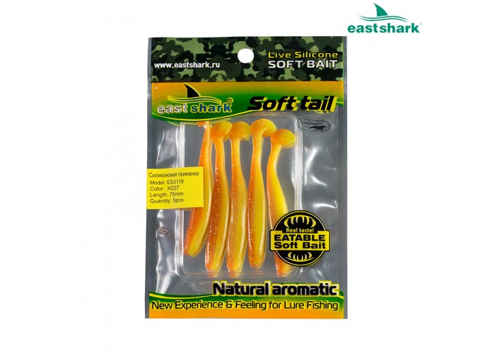 Силиконовая приманка ES3118 75 мм (5 шт/уп) color: K027