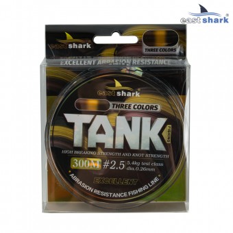 Леска 300м EastShark TANK three colors 0,26 мм