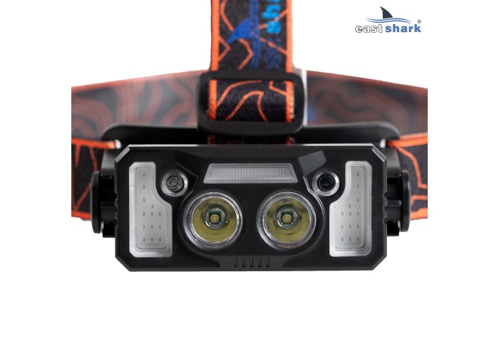 Фонарь налобный EastShark FA-T 143 Белый/Синий/Красный свет