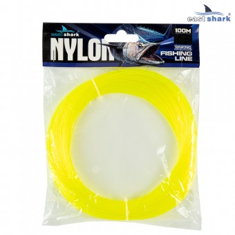 Леска EastShark NYLON в мотке 100м 0,7 мм желтая