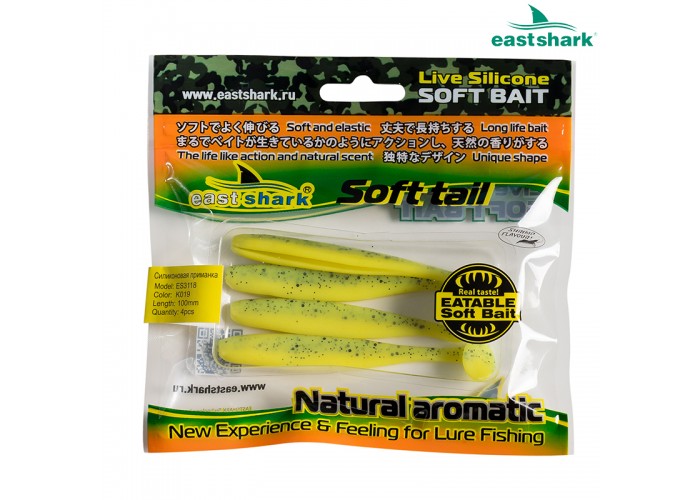Силиконовая приманка ES3118 100 мм (4 шт/уп) color: K019