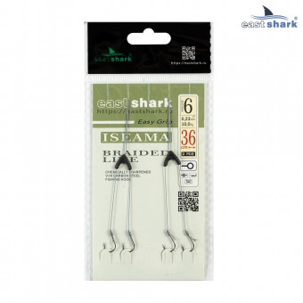 Двойной поводок готовый кр.№6 (уп./2шт)