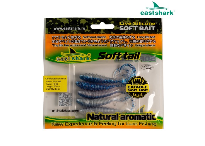 Силиконовая приманка ES54399 75 мм (5 шт/уп) color: K049