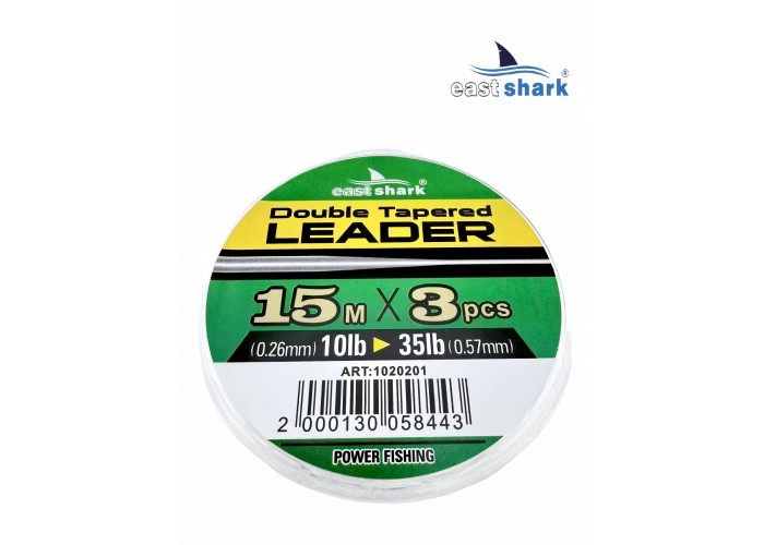 Шок-лидер EastShark Double Tapered leader 0.28-0.57 mm 15m*3 шт