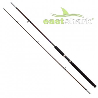 Удилище ES Крокодил коричневый с резьбой (100-250 гр) 2,4 м