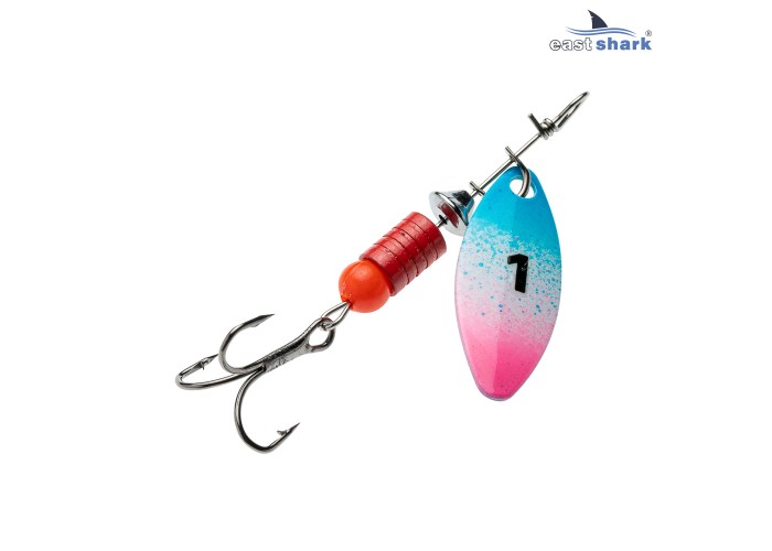 Блесна вращающаяся (уп./5шт.) EastShark Longer размер-1 (5 грамм) col.#649
