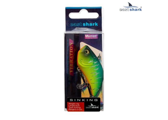 Воблер EastShark Hoggu 6см. 13г. 0.5-2m Sinking col.#006
