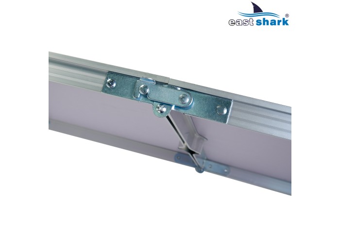 Набор алюминиевый стол + 4 стула 60*120 см серый