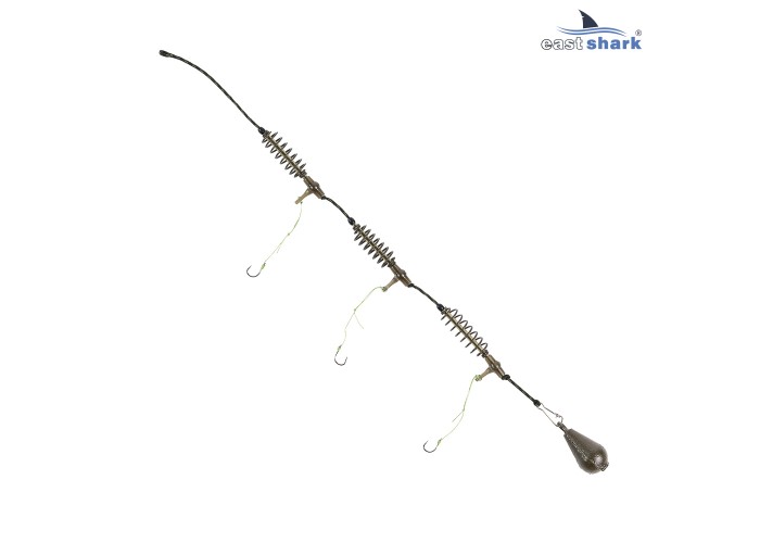 Монтаж EastShark На карася 3 кормушки 60г
