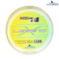 Шнур EastShark Legend X4 150м 0,16мм #1,0 желтый