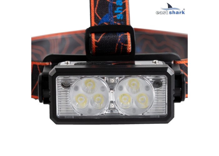 Фонарь налобный EastShark FA-T 141 Белый/Синий/Красный свет