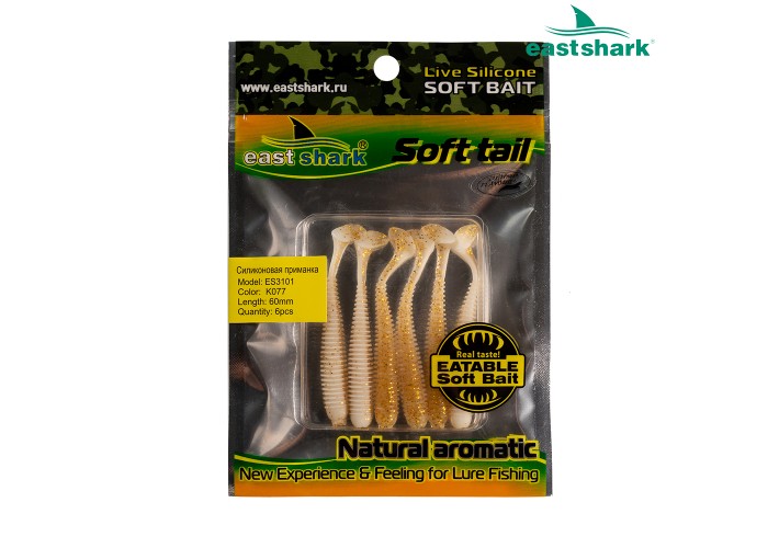 Силиконовая приманка ES3101 60 мм (6 шт/уп) color: K077
