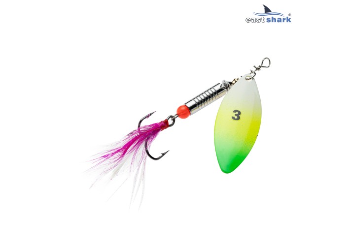 Блесна вращающаяся (уп./5шт.) EastShark Zander размер-3 (9.5 грамм) col.#550