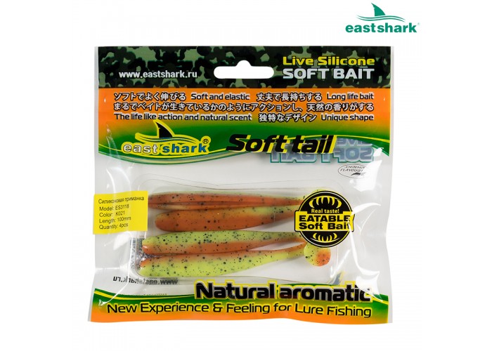 Силиконовая приманка ES3118 100 мм (4 шт/уп) color: K021
