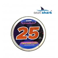 Поводковый мат-ал карповый в оплетке 20 м 25 LBS светлый