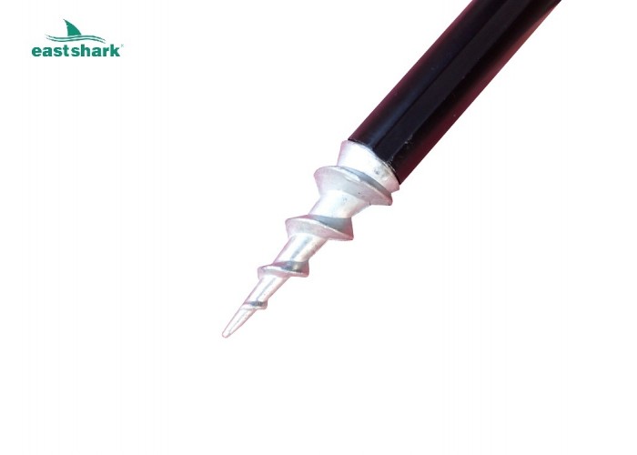 Подставка под сигнализатор с буром и зажимом 1,5 м "толстая"