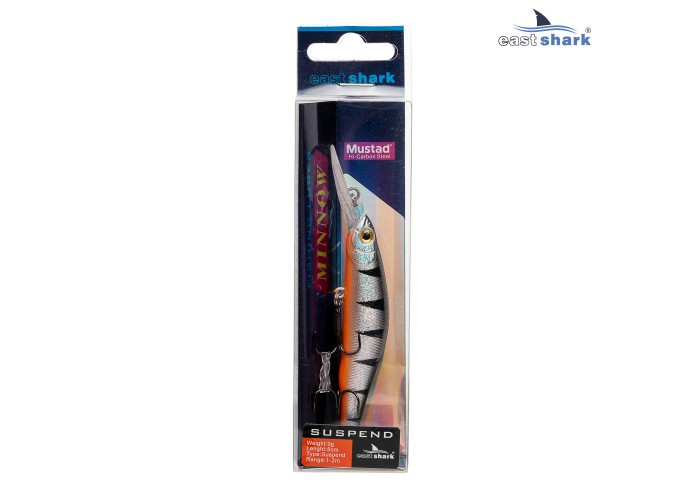 Воблер EastShark Croofed 8см. 9г. 1-2m Suspend col.#005