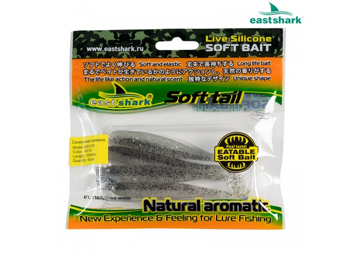 Силиконовая приманка ES3118 100 мм (4 шт/уп) color: K010
