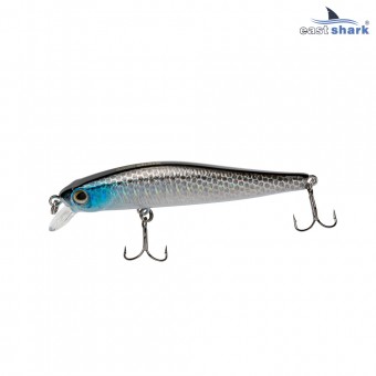Воблер EastShark Minnow 7см. 5.3г. 0.5-1m Suspending col.#002