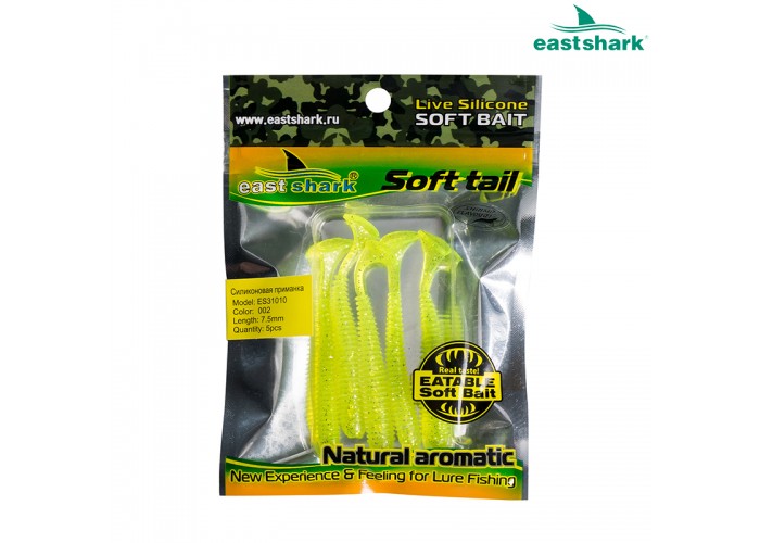 Силиконовая приманка ES31010 75 мм (5 шт/уп) color: 002