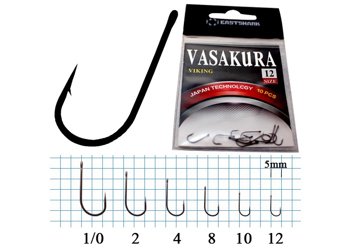 Крючки New Vasakura Viking № 12