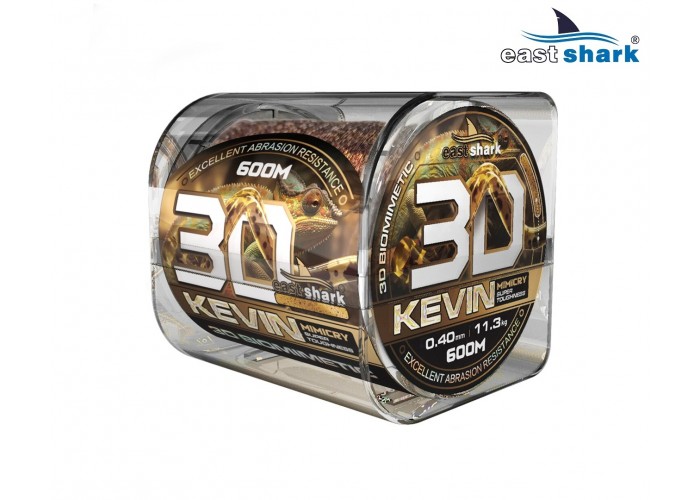 Леска EastShark KEVIN MIMICRY 3D 600м 0,25 мм