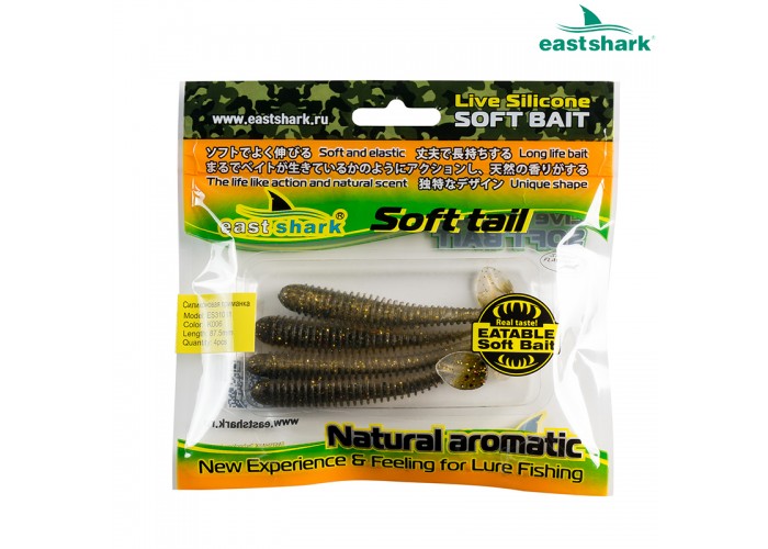 Силиконовая приманка ES31011 87,5 мм (4 шт/уп) color: K006