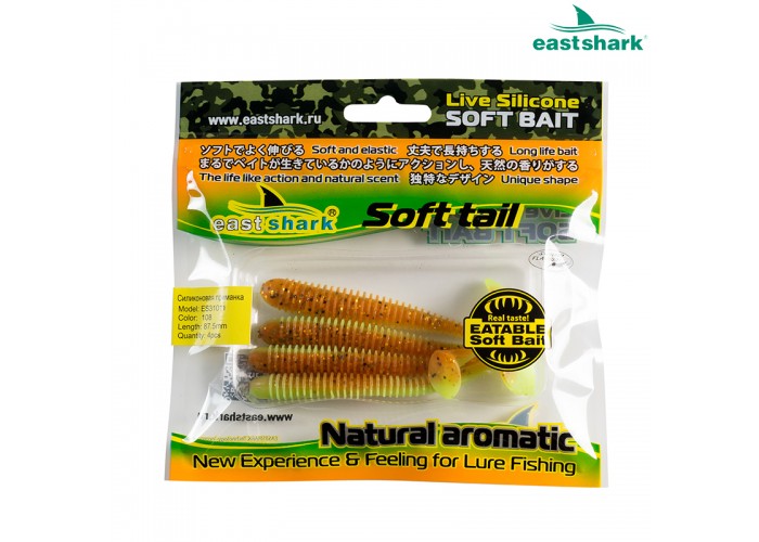 Силиконовая приманка ES31011 87,5 мм (4 шт/уп) color: 108