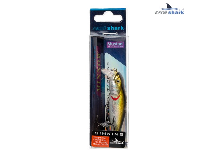 Воблер EastShark Mole 6см. 10г. 0.6-1.5m Sinking col.#002