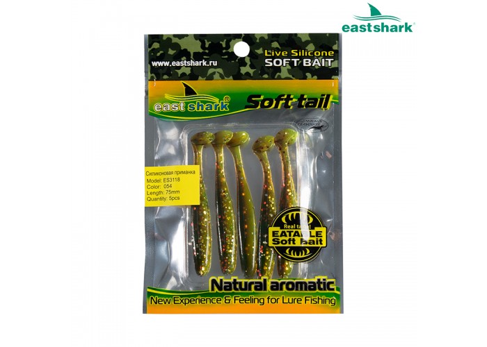Силиконовая приманка ES3118 75 мм (5 шт/уп) color: 054
