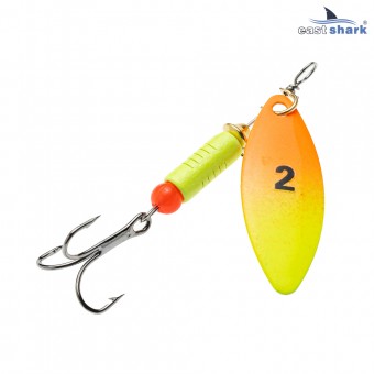 Блесна вращающаяся (уп./5шт.) EastShark Longer размер-2  (7 грамм)  col.#644