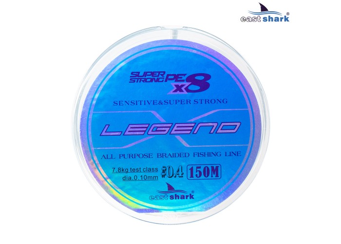Шнур EastShark Legend X8 150м 0,20мм #2,0 голубой