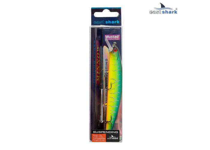 Воблер EastShark Minnow 11см. 16г. 0.5-1m Suspending col.#005