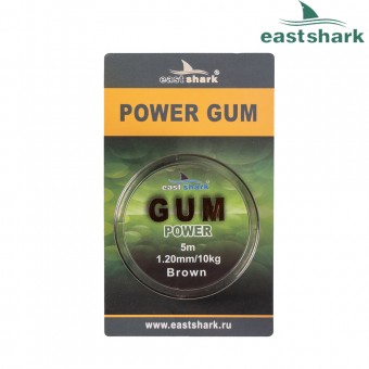 Фидергам POWER GUM brown 10 м 0.6 мм