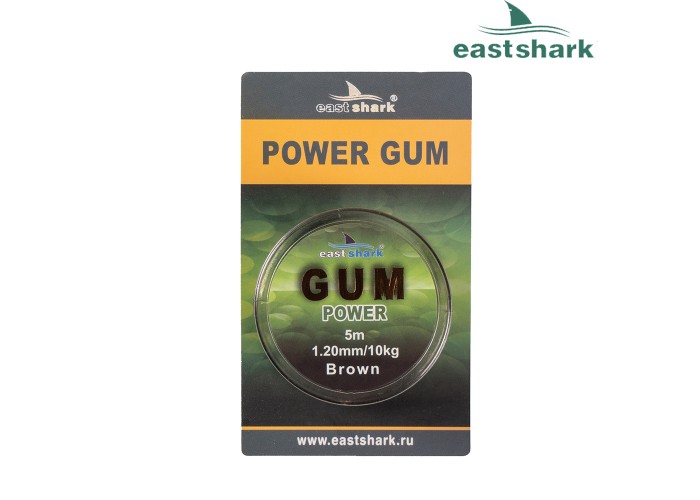 Фидергам POWER GUM brown 10 м 0.6 мм