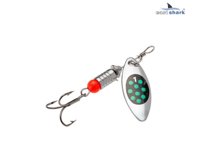Блесна вращающаяся (уп./5шт.) EastShark Longer размер-1 col.#602