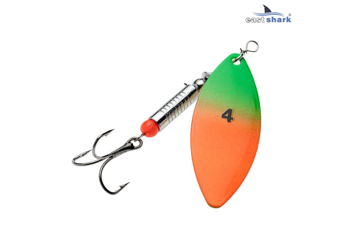Блесна вращающаяся (уп./5шт.) EastShark Longer размер-4 (11.5 грамм) col.#658