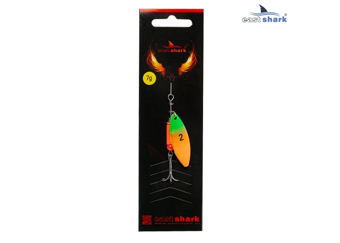 Блесна вращающаяся (уп./5шт.) EastShark Longer размер-2 (7 грамм) col.#658