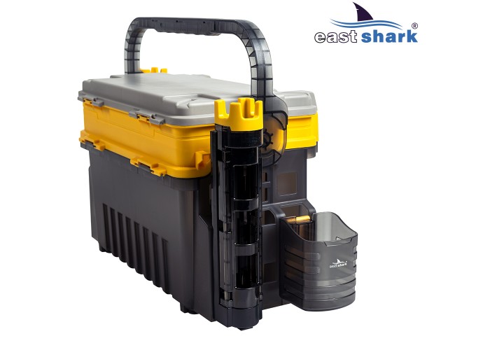 Ящик рыболовный EastShark MB-707 желтый большой