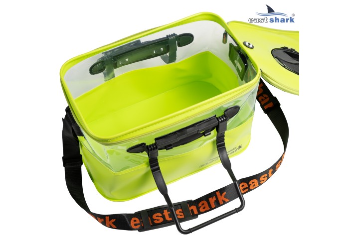 Мягкое ведро для живца EastShark ME 40*24*25 см желтое