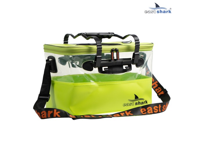 Мягкое ведро для живца EastShark ME 40*24*25 см желтое