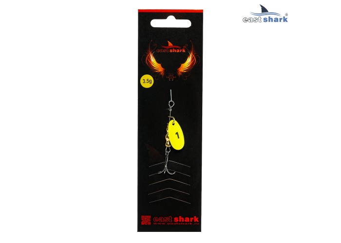 Блесна вращающаяся (уп./5шт.) EastShark Screw размер-1 (3.5 грамм) col.#791