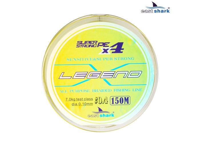 Шнур EastShark Legend X4 150м 0,22мм #2,5 желтый