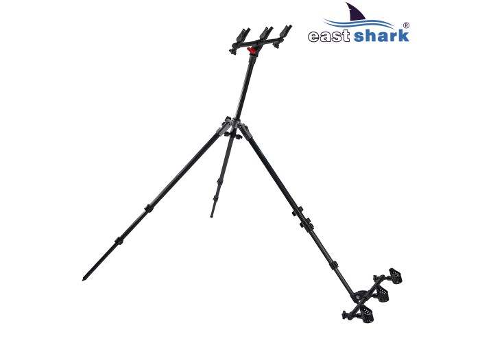 Подставка тренога на 3 удилища со стаканами EastShark SCM-182